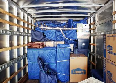 packed moving truck
